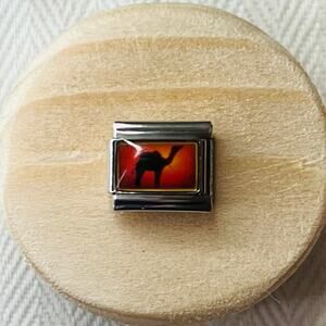 Camel Silhouette Italian Charm Bracelet Link